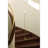 Snowball Portable Floor Lamp Brass