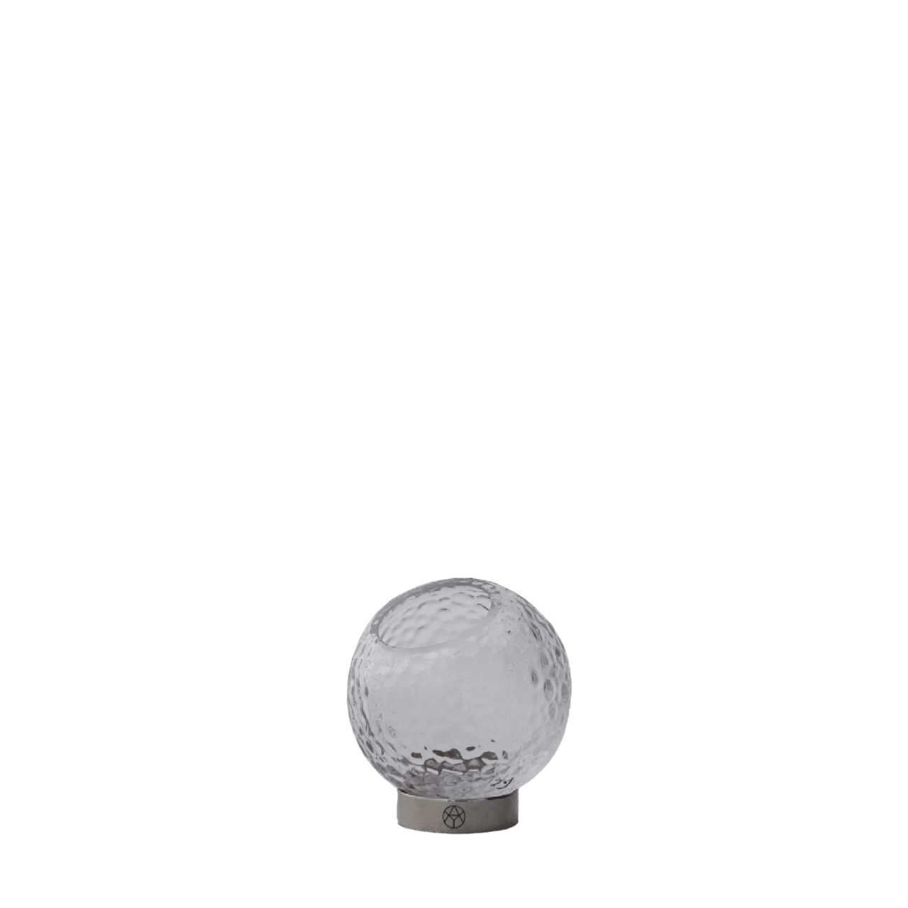 GLOBE BUBBLES Vase Ø10 Clear/ Silver