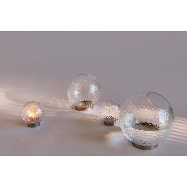 GLOBE BUBBLES Tealight Holder Ø10 Clear