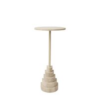 SOLUM Side Table H67 Light Sand/Travertine