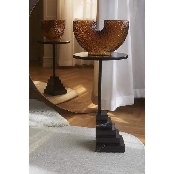 SOLUM Side Table H78 Light Sand/Travertine