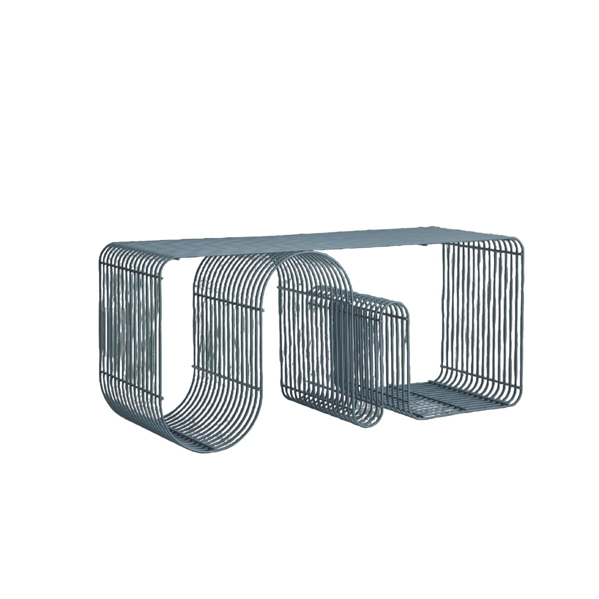 CURVA Bench L100 Dusty Blue