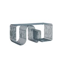 CURVA Bench L100 Dusty Blue
