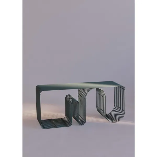 CURVA Bench L100 Dusty Blue