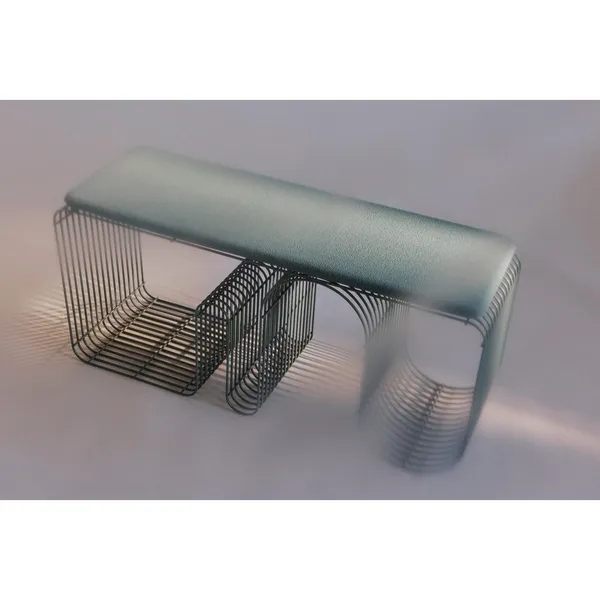 CURVA Bench L100 Dusty Blue