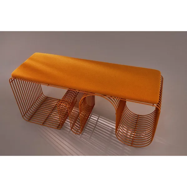 CURVA Bench L100 Amber