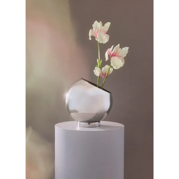 GLOBE Blumentopf Ø21 Silber