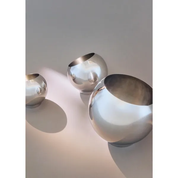 GLOBE Blumentopf Ø43 Silber