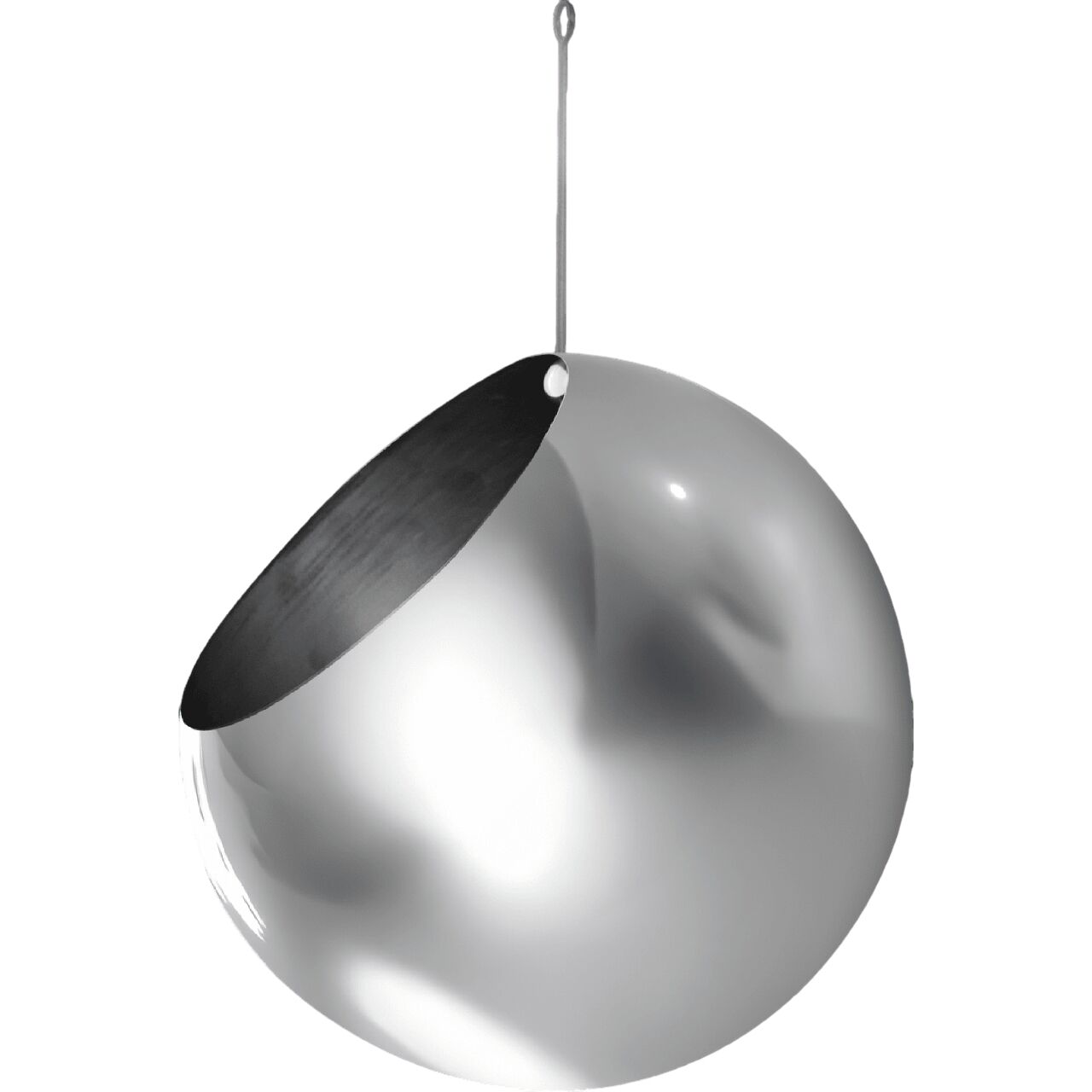 Pot de Fleurs Suspendu GLOBE Ø17 Argent