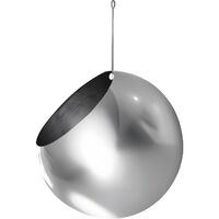 GLOBE Hängender Blumentopf Ø17 Silber