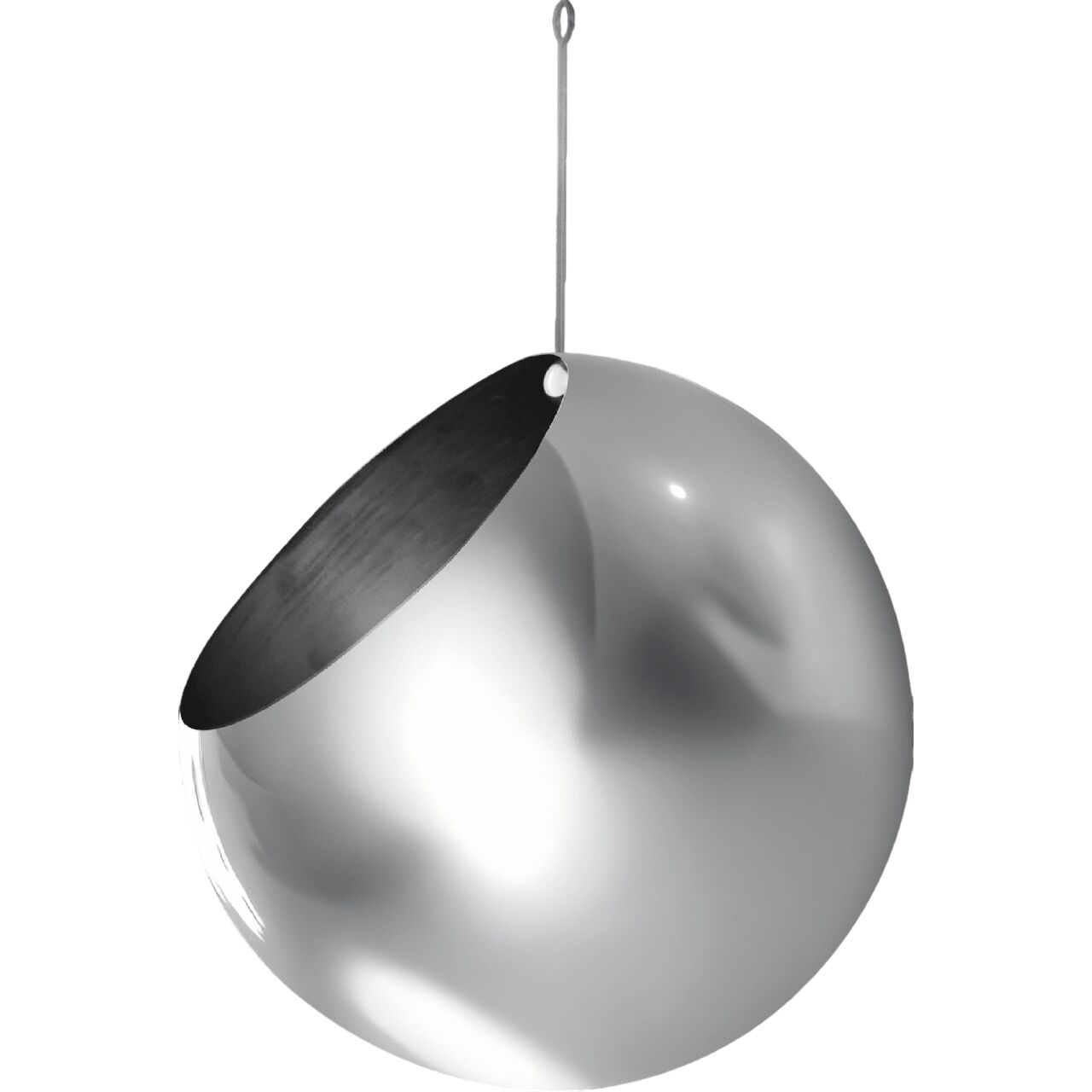GLOBE Hanging Flowerpot Ø21 Silver