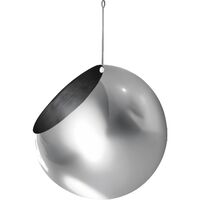 GLOBE Hanging Flowerpot Ø21 Silver