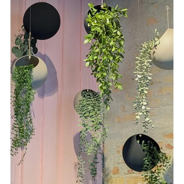 GLOBE Hanging Flowerpot Ø21 Silver