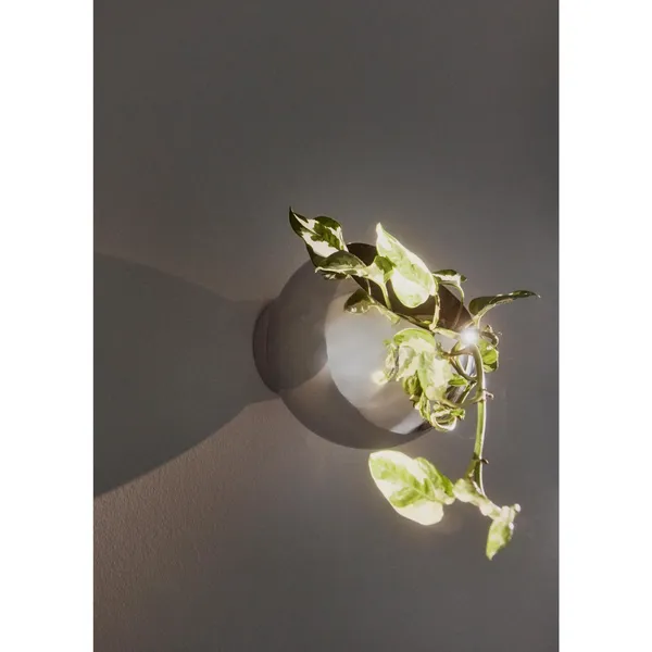 GLOBE Wall Flower Pot Ø17 Silver