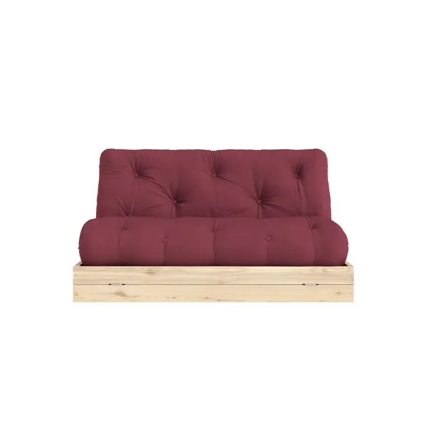 Flip Sofa Bed 140x200 Raw/710 Bordeaux