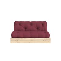 Flip Sofa Bed 140x200 Raw/710 Bordeaux