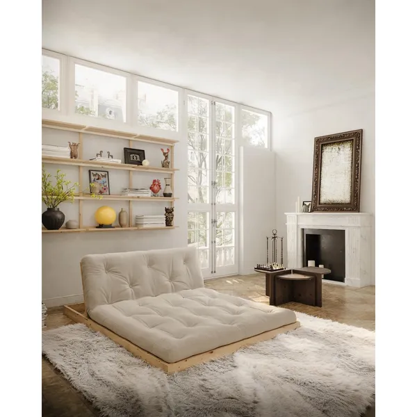 Flip Sofa Bed 140x200 Raw/710 Bordeaux