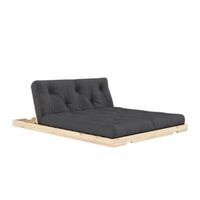 Flip Sofa Bed 140x200 Raw/734 Dark Grey