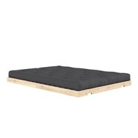 Flip Sofa Bed 140x200 Raw/734 Dark Grey