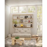 Flip Schlafsofa 140x200 Raw/747 Beige