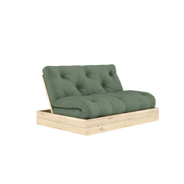 Flip Sofa Bed 140x200 Raw/756 Olive Green