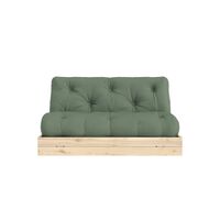 Flip Sofa Bed 140x200 Raw/756 Olive Green