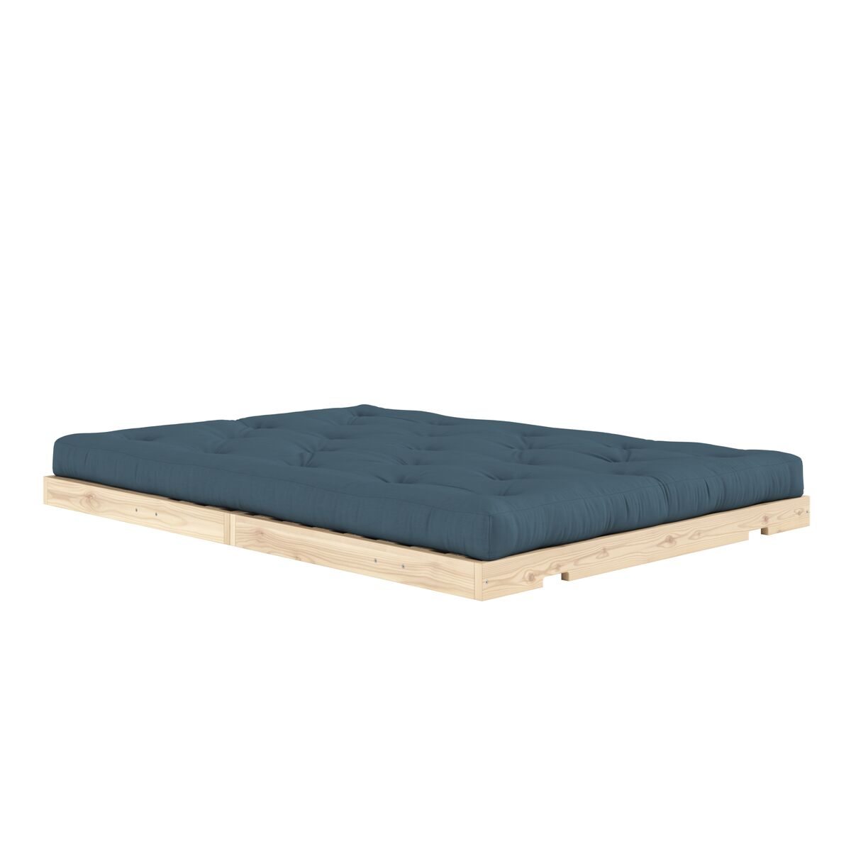 Flip Schlafsofa 140x200 Raw/757 Petrol Blue
