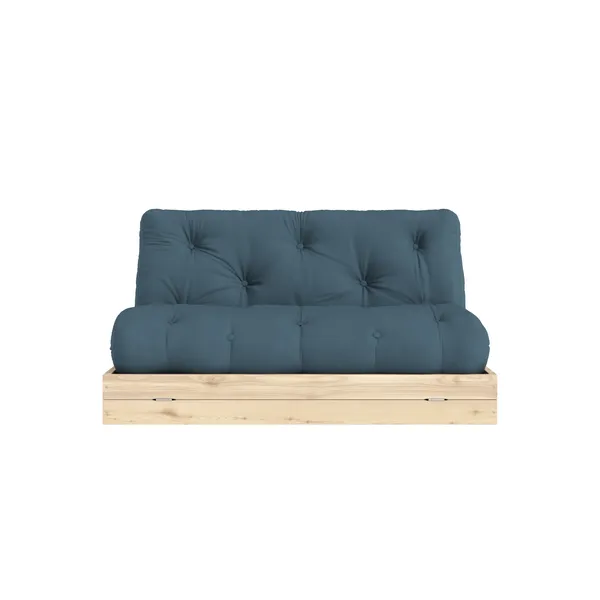 Flip Sofa Bed 140x200 Raw/757 Petrol Blue