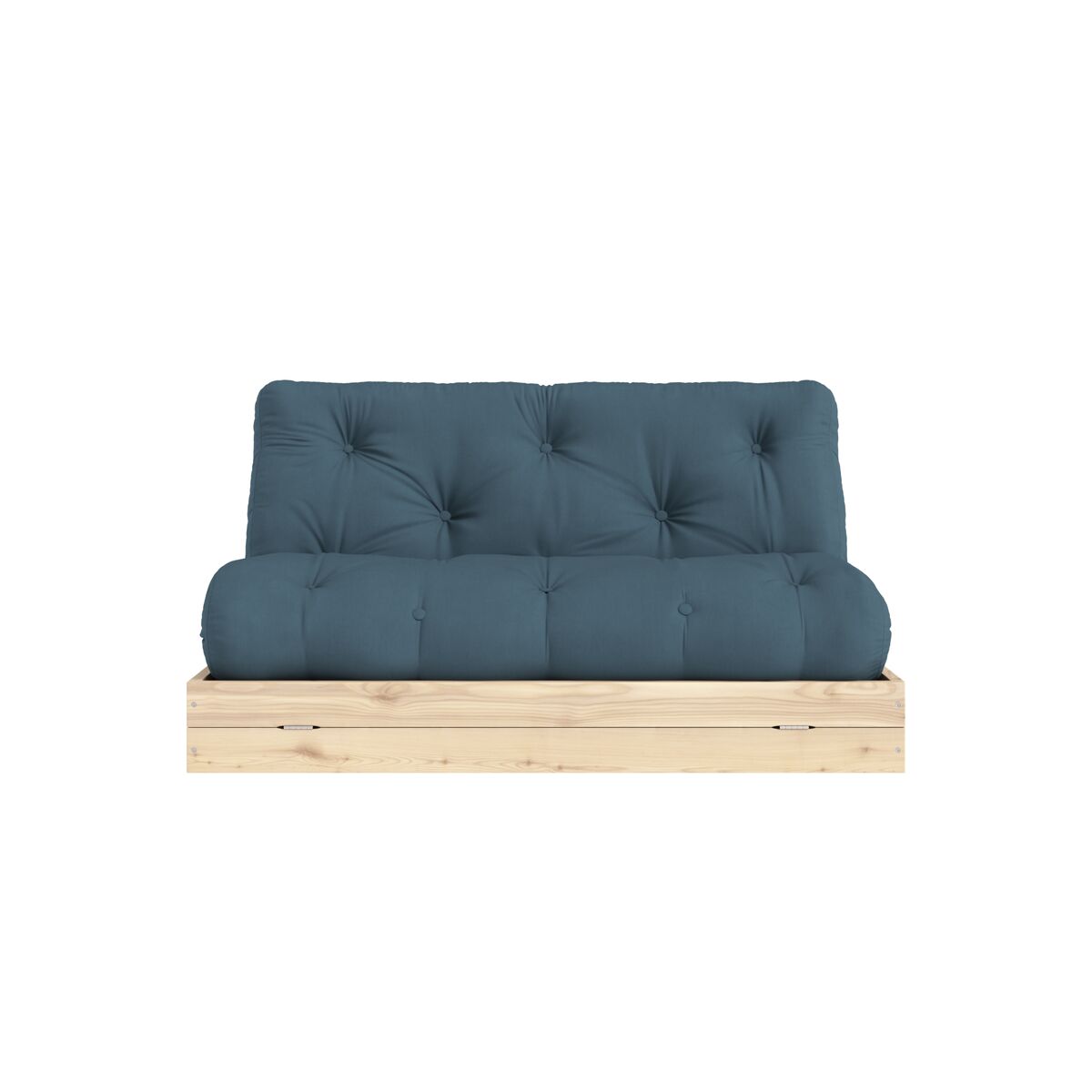 Flip Schlafsofa 140x200 Raw/757 Petrol Blue