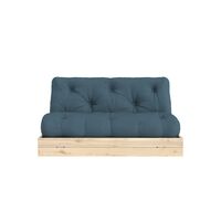 Flip Schlafsofa 140x200 Raw/757 Petrol Blue