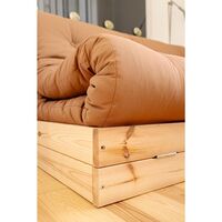 Klapp-Schlafsofa 140x200 Roh/759 Tonbraun