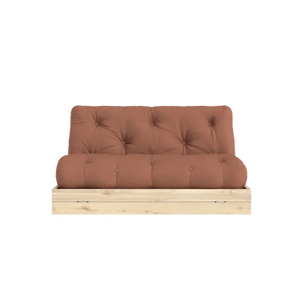 Flip Sofa Bed 140x200 Raw/759 Clay Brown