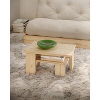 Table Basse Japan, Brun Caroube