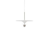 Kantarell Pendelleuchte Ø60 Aluminium/ Weiß