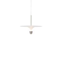 Kantarell Pendelleuchte Ø60 Aluminium/ Weiß