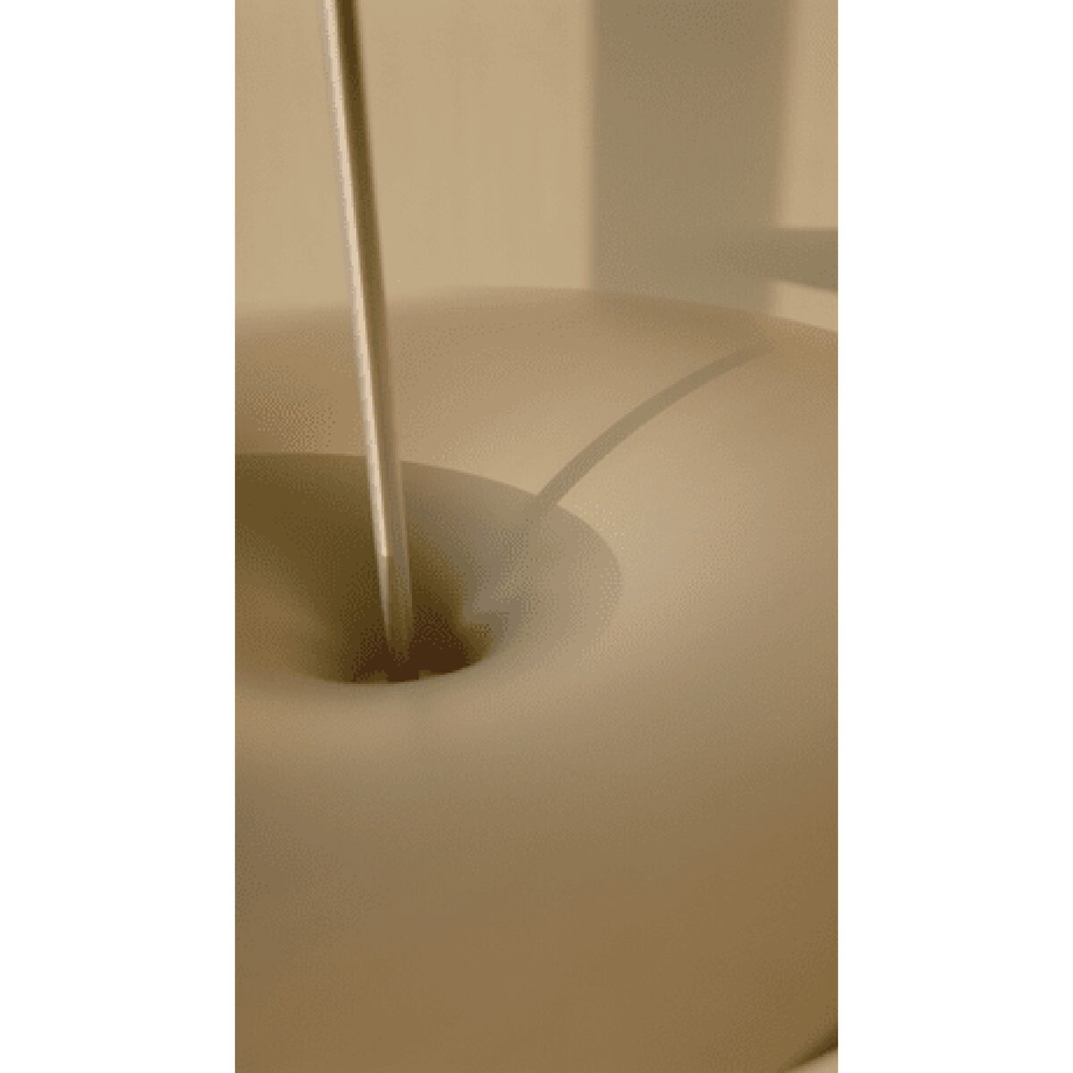 Kantarell Pendelleuchte Ø60 Aluminium/ Weiß