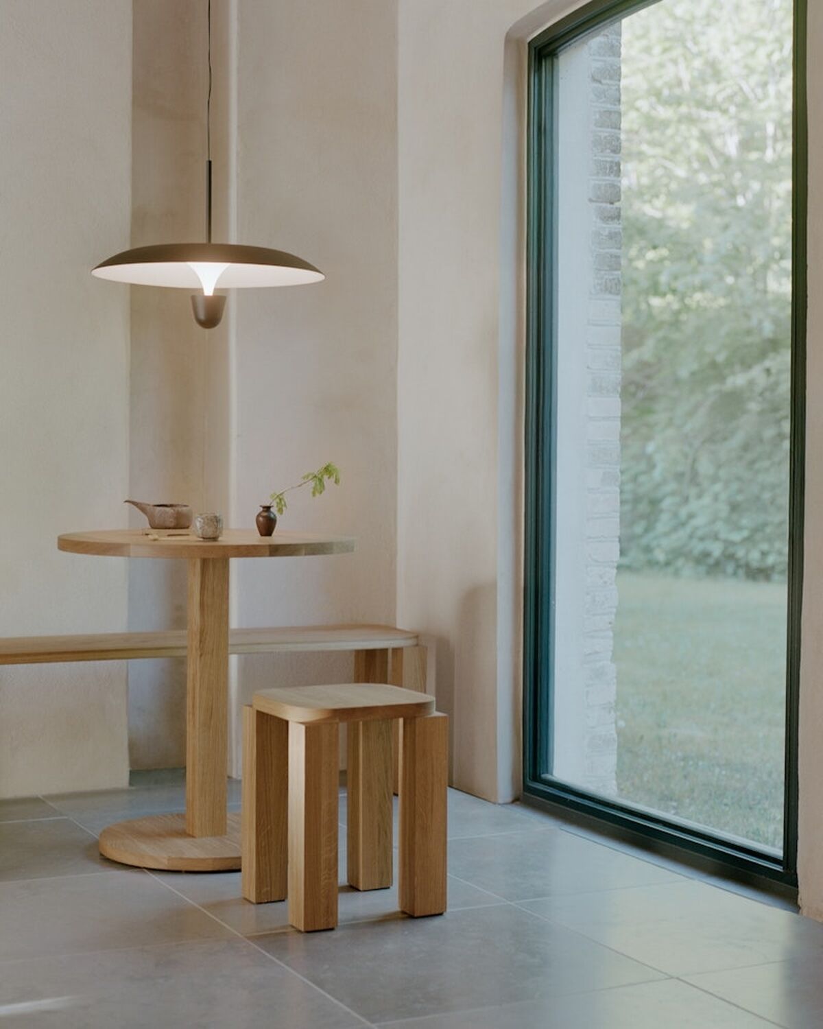 Kantarell Pendant Ø55 Black/ White