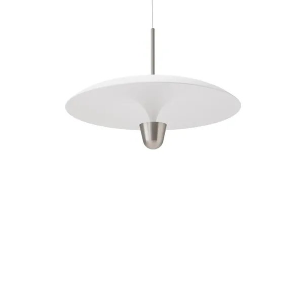 Kantarell Pendelleuchte Ø55 Aluminium/ Weiß