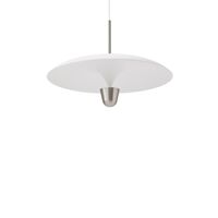 Kantarell Pendelleuchte Ø55 Aluminium/ Weiß