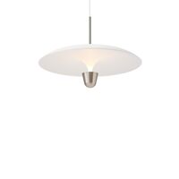 Kantarell Pendelleuchte Ø55 Aluminium/ Weiß