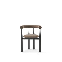 Bukowski Dining Chair Black/Wooly Plus 1008
