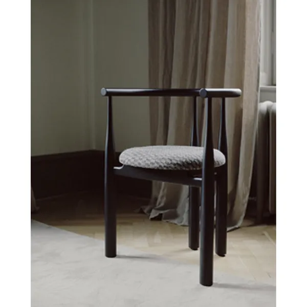 Bukowski Dining Chair Black/Wooly Plus 1008