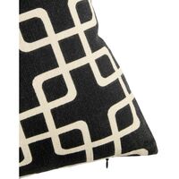 Coussin Élégance 30x70 cm Noir/ Blanc