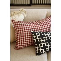 Coussin Élégance 30x70 cm Noir/ Blanc