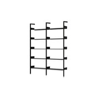Rombe IF1 &IF4 Regalsystem Konfiguration A Lackiert Walnuss/Anthrazit
