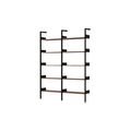 Rhomb IF1 &IF4 Shelving Configuration A Lacquered Walnut