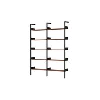 Rhomb IF1 &IF4 Shelving Configuration A Lacquered Walnut