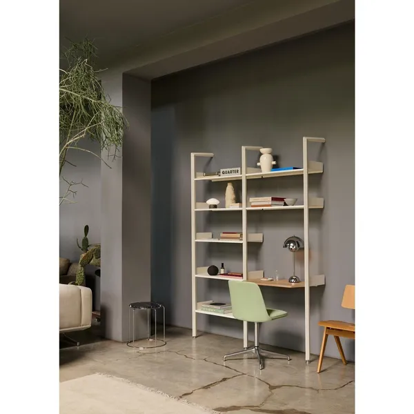 Rombe IF1 &IF5 Regalsystem Konfiguration B Lackierter Walnuss/Anthrazit