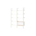 Rhomb IF1 &IF6 Regalkonfiguration C Lackierte Eiche/Alabaster