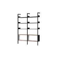 Rombe IF3 &IF6 Regalsystem Konfiguration E Lackierter Walnuss/Anthrazit